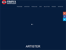 Tablet Screenshot of froyafestivalen.no